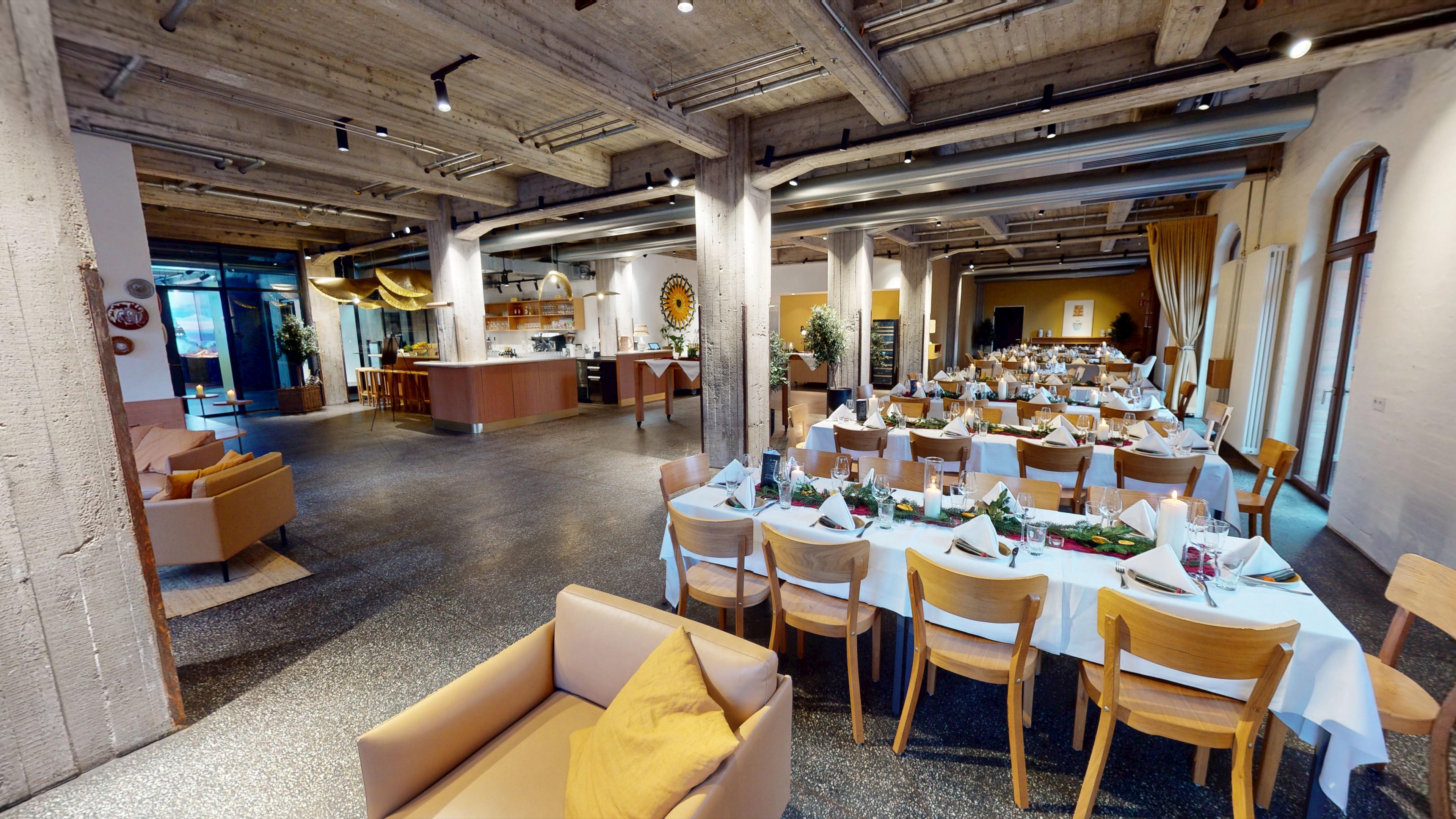 4K-Foto des Festsaals der Eventlocation Vecchio Amore in Hamburg